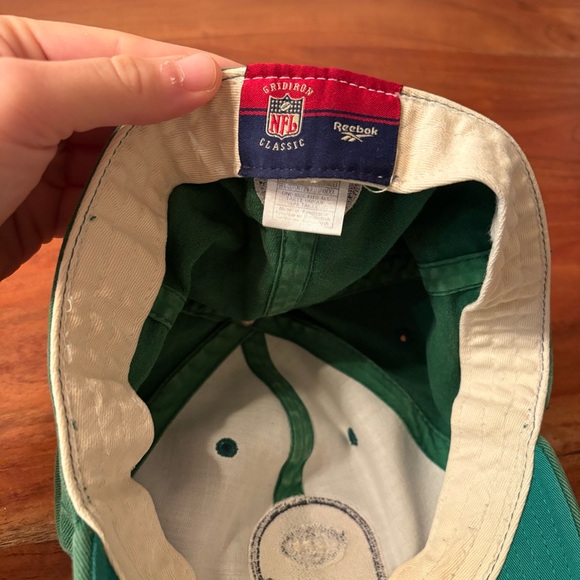 Reebok Men's Gridiron NFL Classic New York Jets Baseball Cap Hat Green White OS - Picture 2 of 5